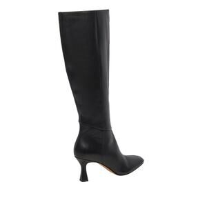 DOLCE VITA Black Leather Gyra Knee High Boots, Square Toe, Size 9, Retail $250